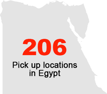 206 Pickup Locations in Egypt