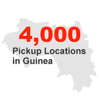 4,838 Pickup Locations in Guinea