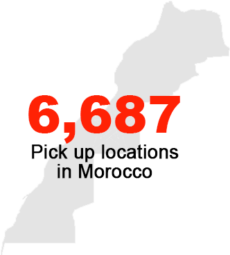 6,687 Pickup Locations in Morocco