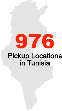 976 Pickup Locations in Tunisia